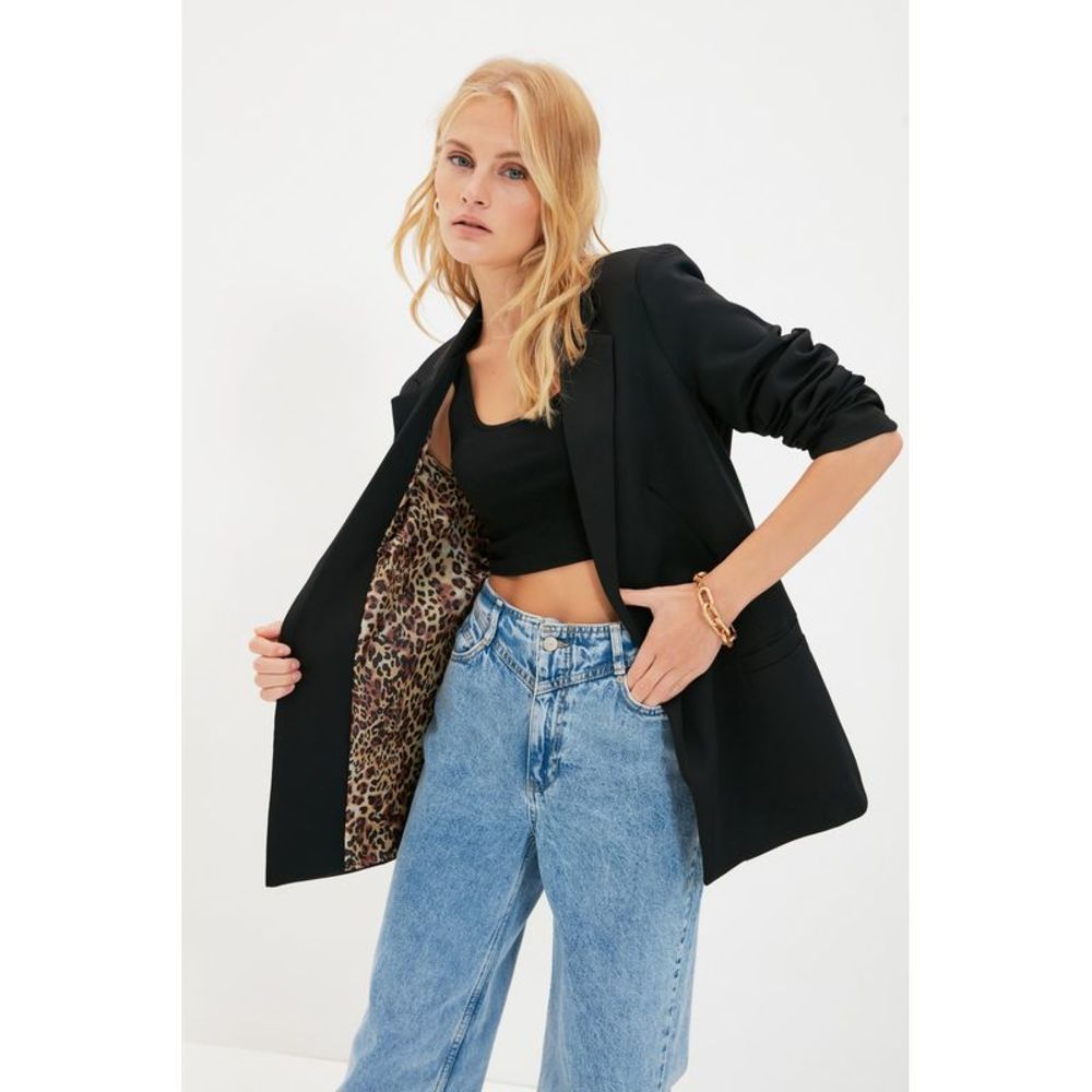 NWT Trendyol Regular fit Lapel collar Woven Jacket
